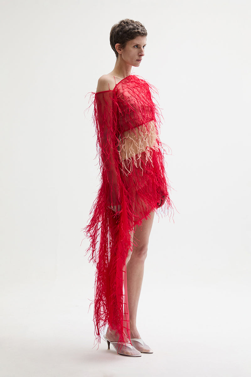 ATU Body Couture HATCH robe rouge manches longues taille S