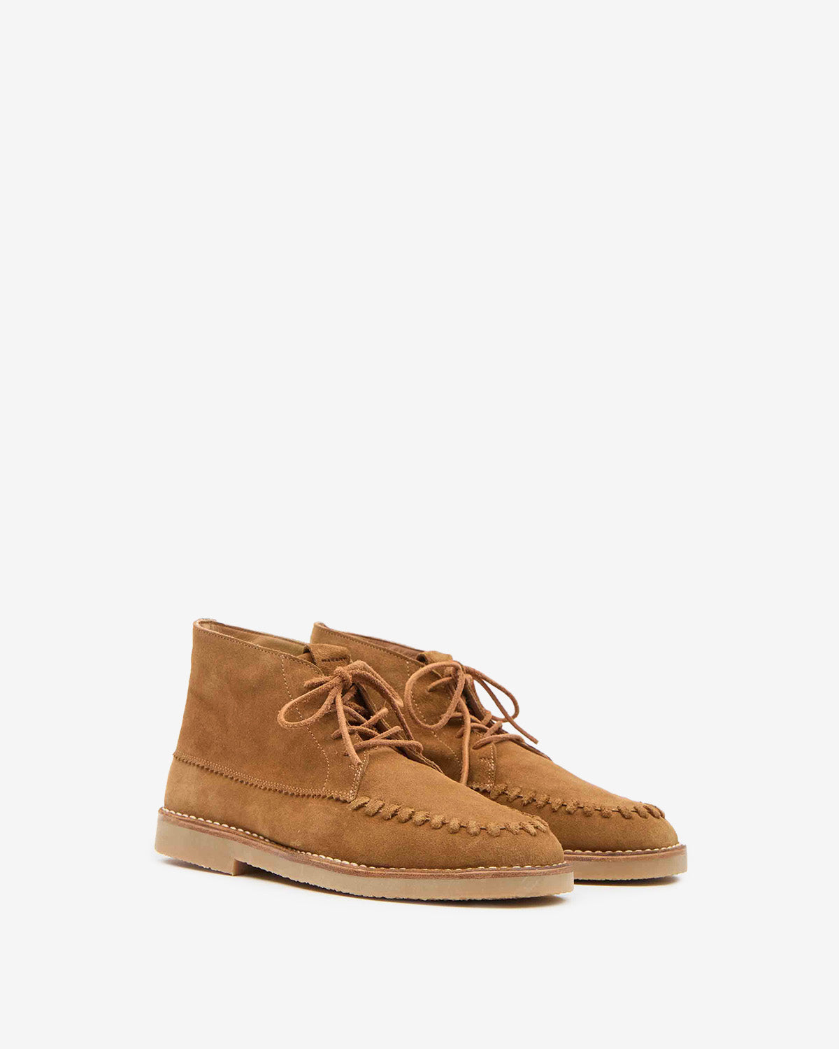 Isabel Marant Dersee mocassins cognac cuir velours