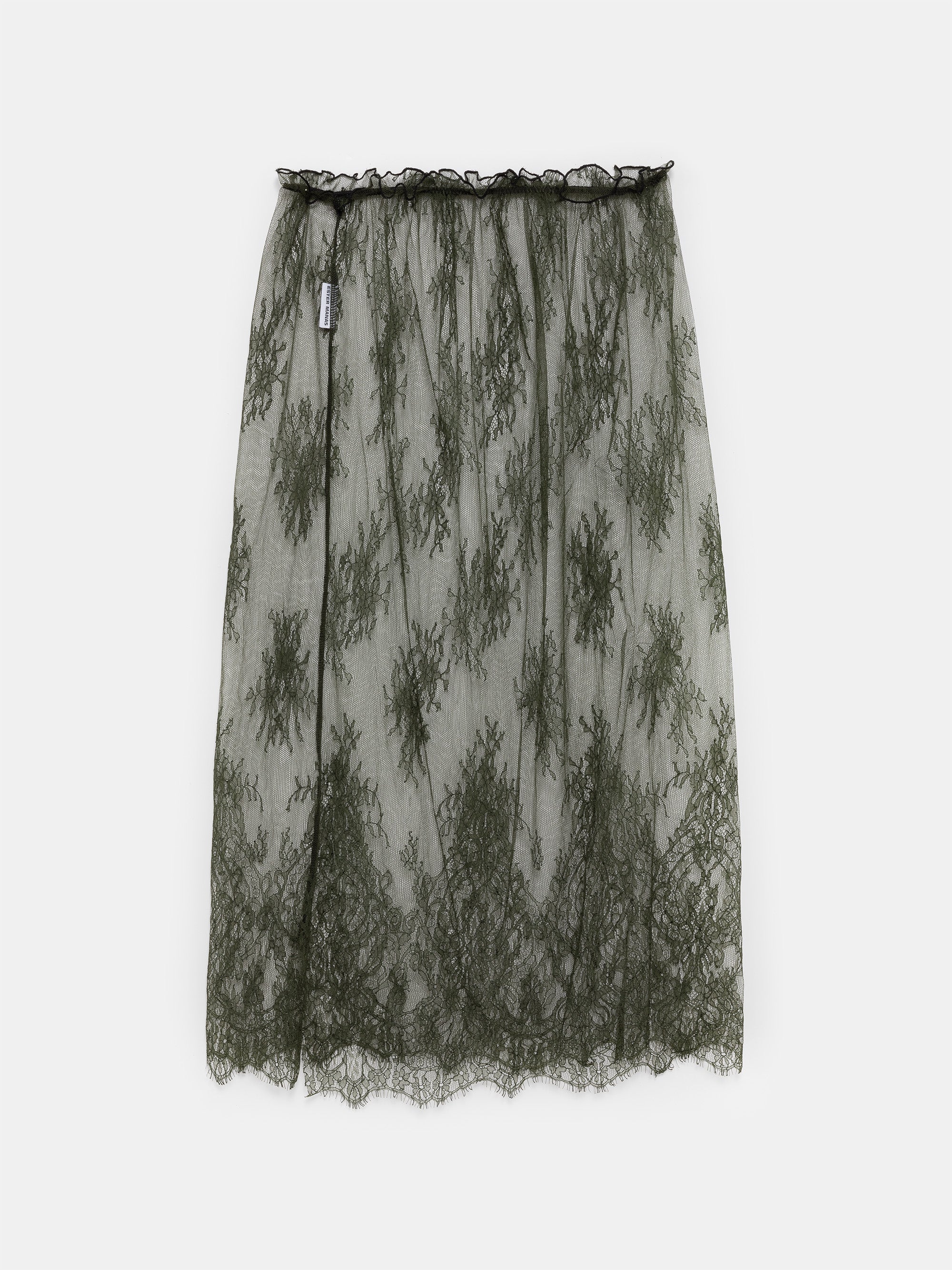 Ester Manas Skirts jupe dentelle Calais verte midi