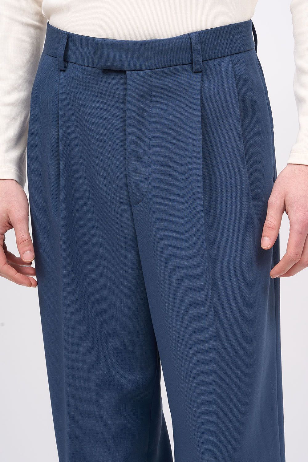 Paul & Joe Rody pantalon plis laine et soie ample