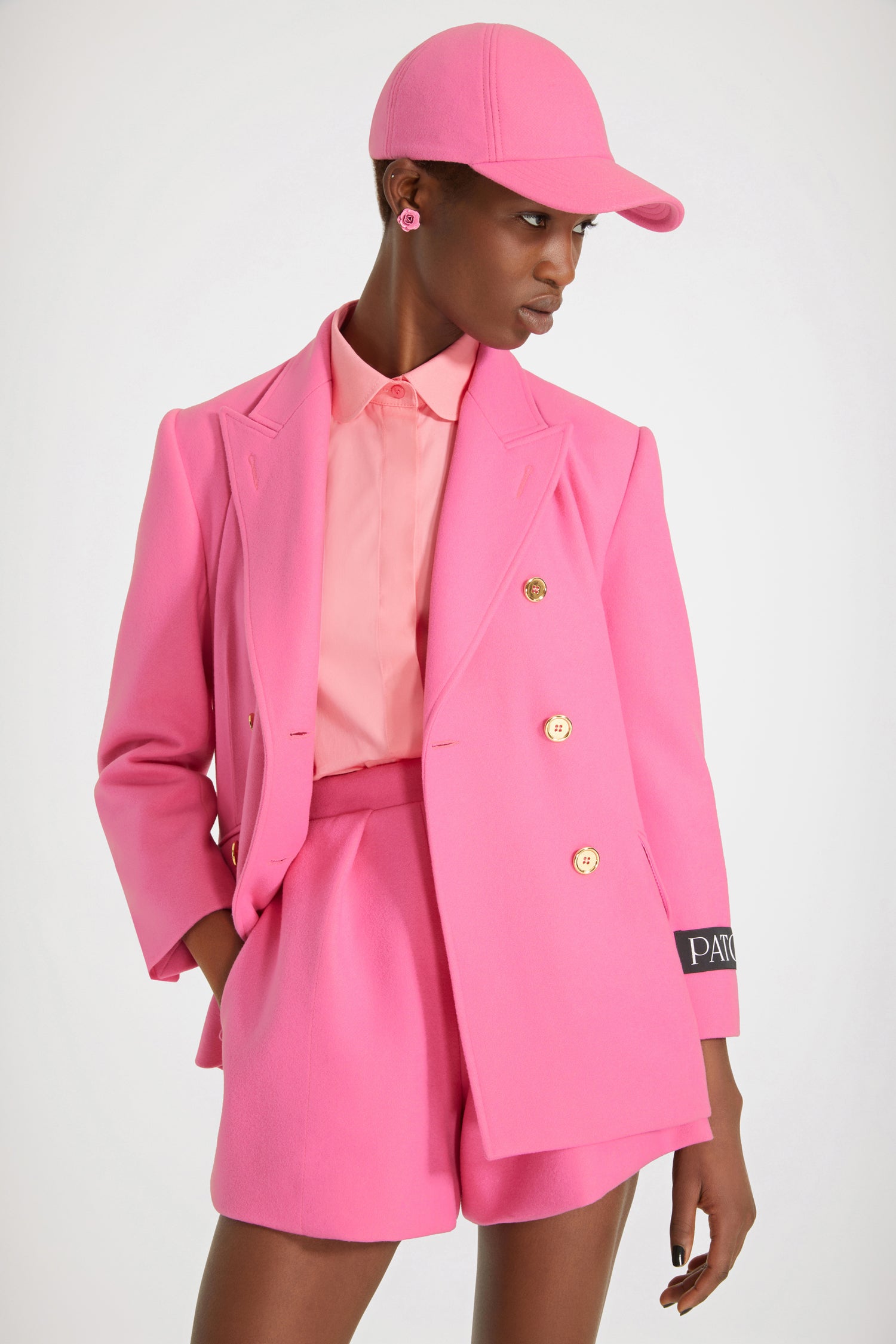 Patou H22TR0220003451P short laine Darling Pink