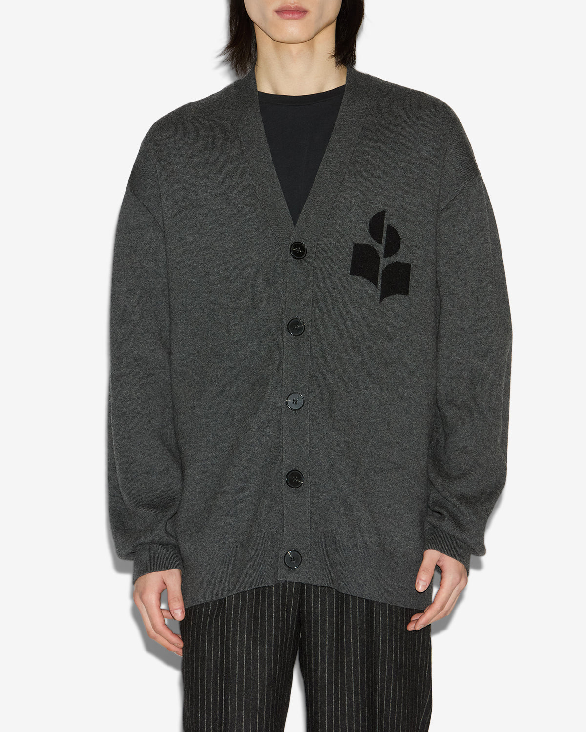 Isabel Marant Mailles Curtis cardigan anthracite laine