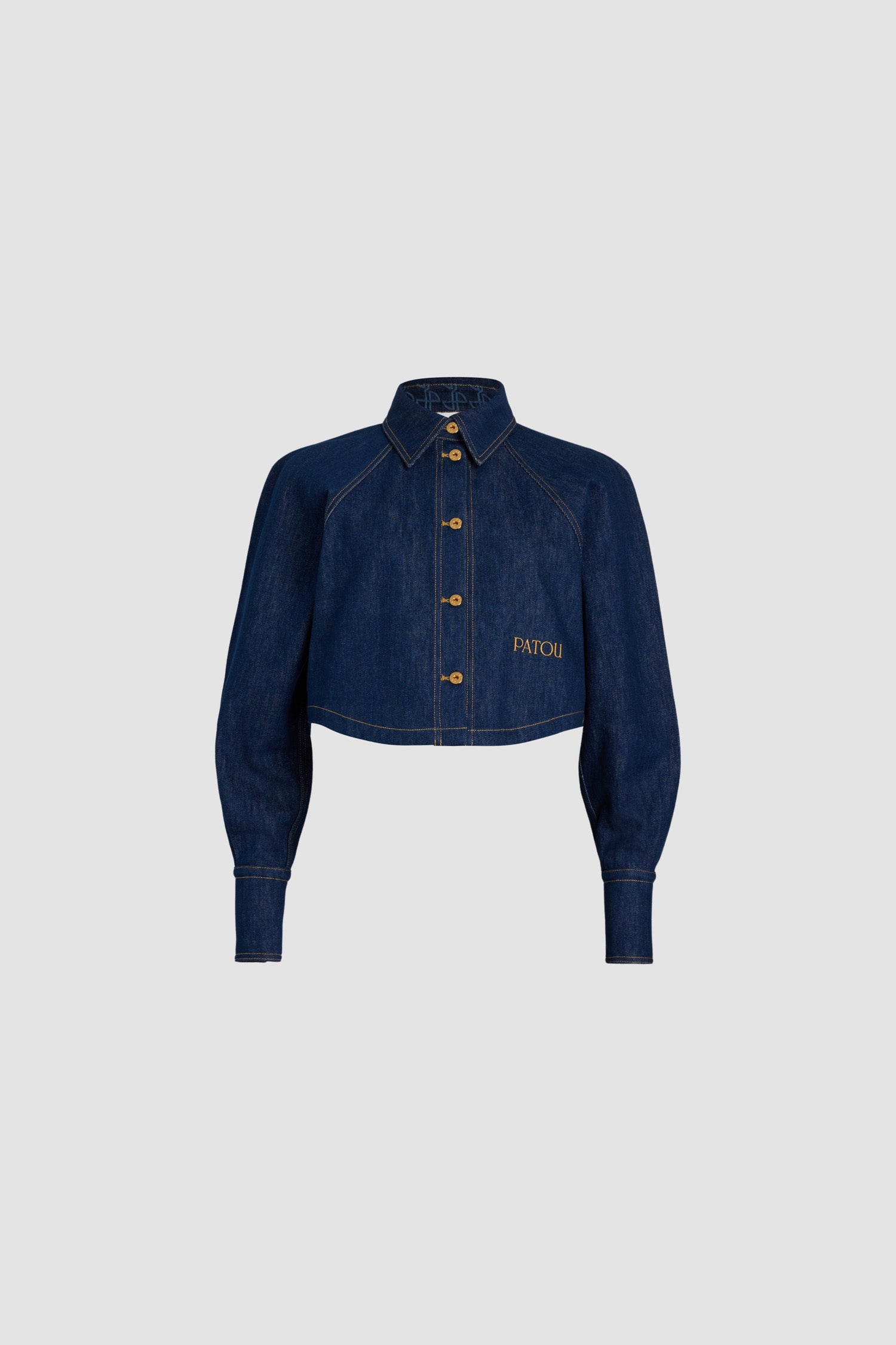 Patou BL033 chemise jean Rodeo Blue 38 denim bio