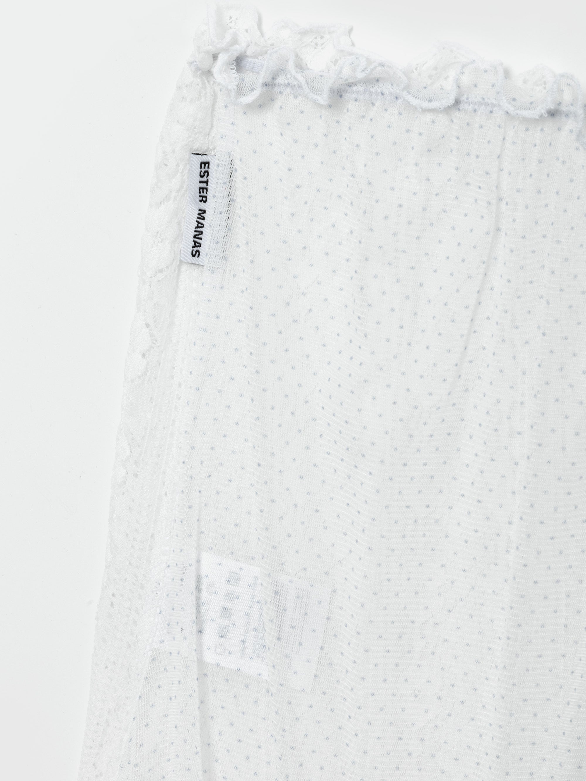Ester Manas Two Ways jupe blanche pois en tulle