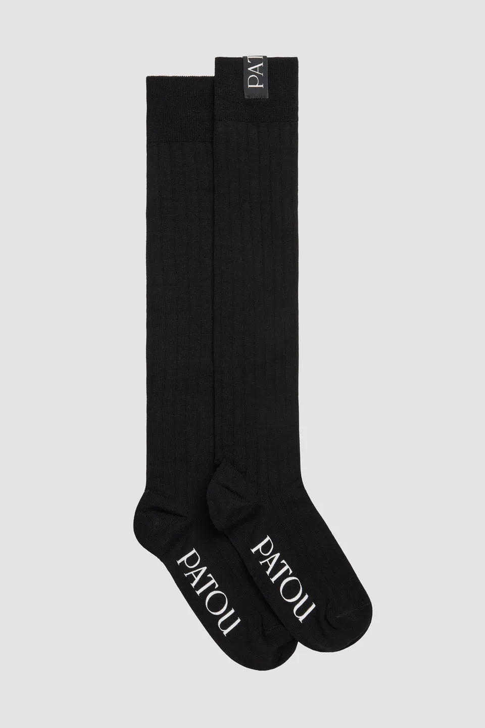 Patou AC120 mi-bas chaussettes hautes coton noir