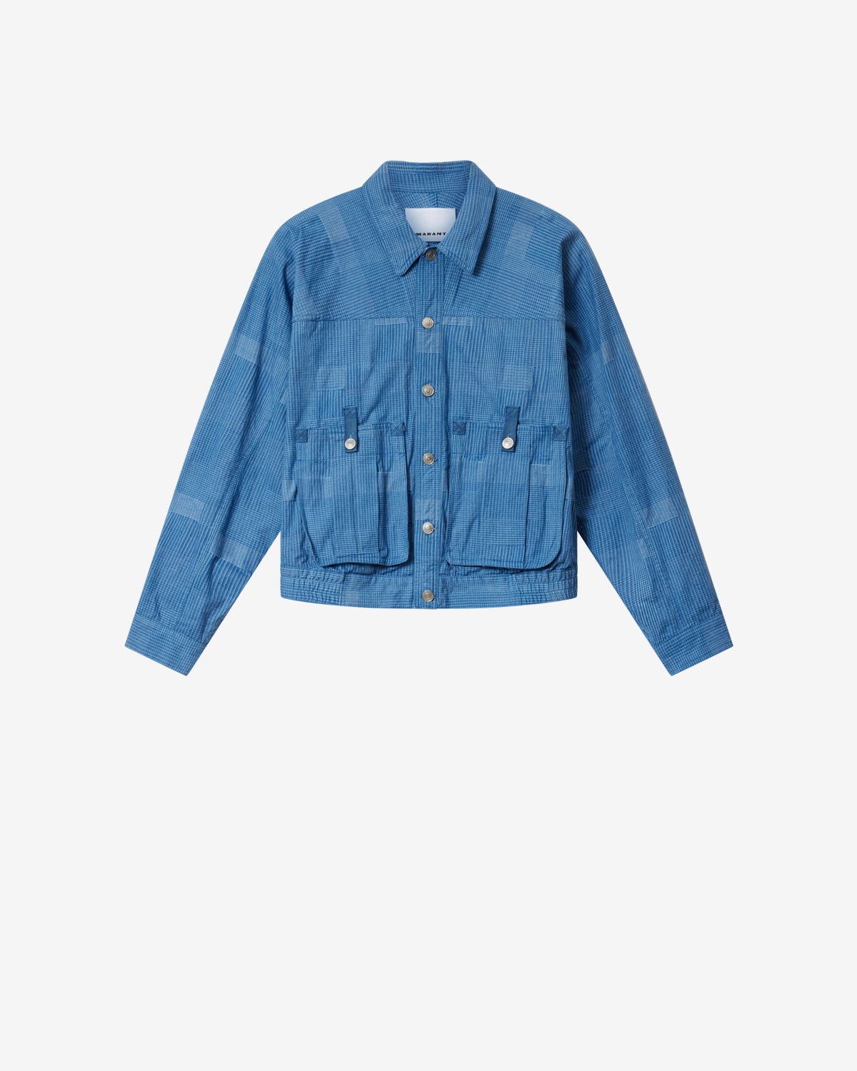 Isabel Marant Darlane VE0786HA-D3E05H veste bleu coton