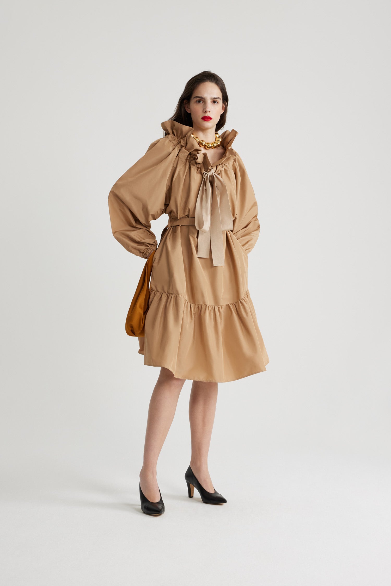 Patou DR158 robe faille recyclée Gray Sand