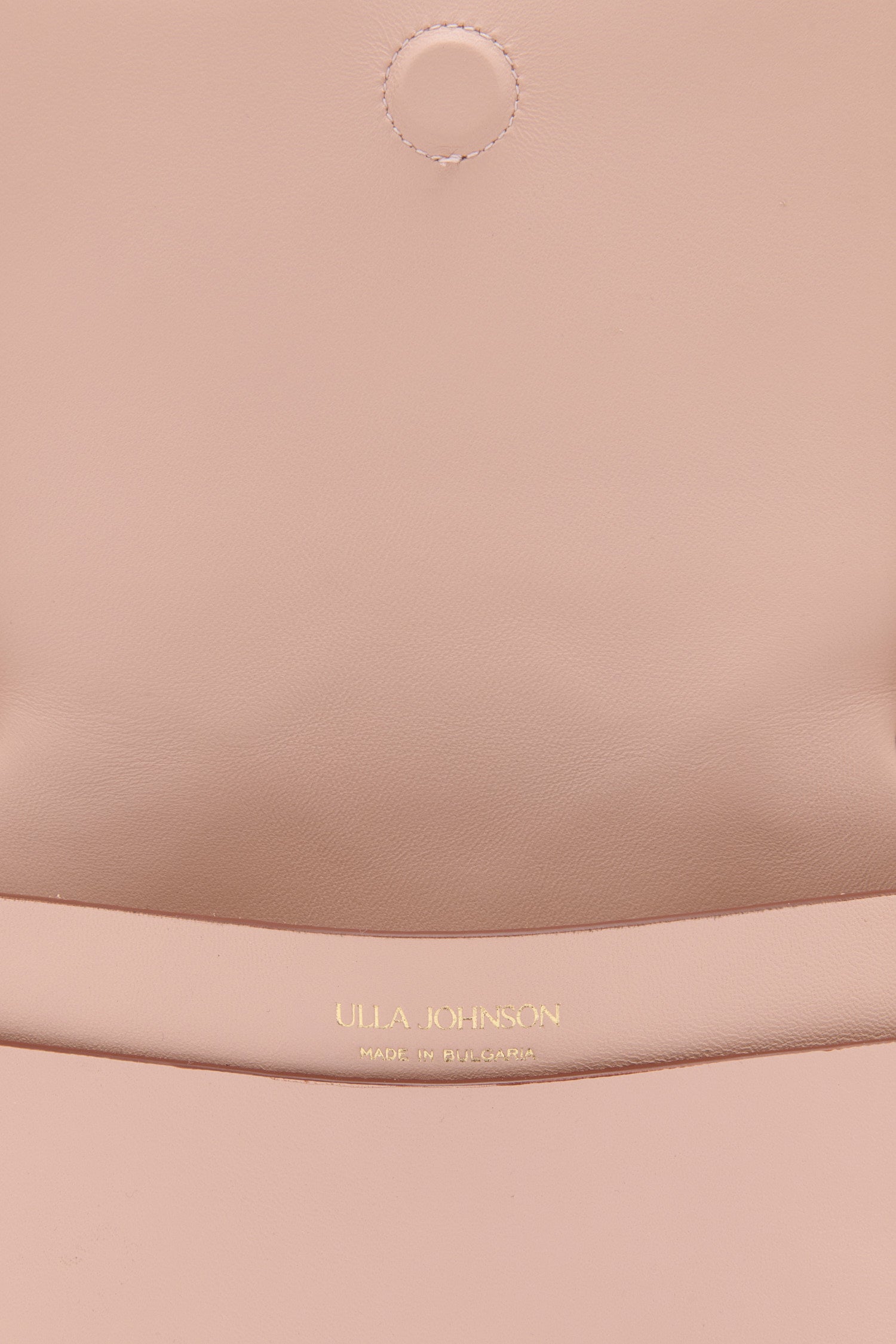 Ulla Johnson Charlotte Flap Bag sac cuir Petal chaîne or