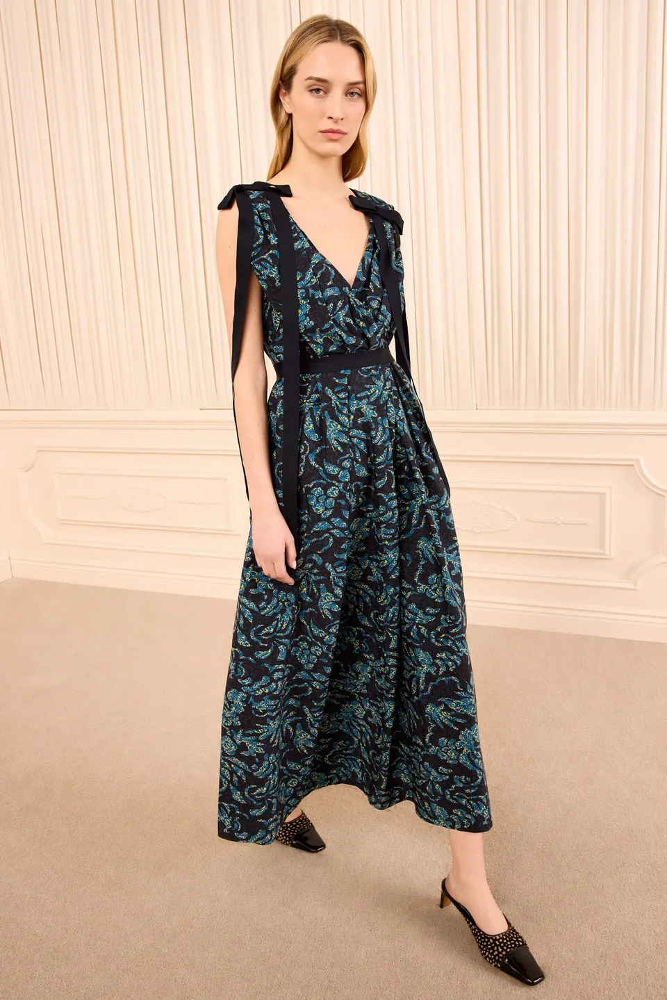 Ulla Johnson Karina robe longue Midnight coton