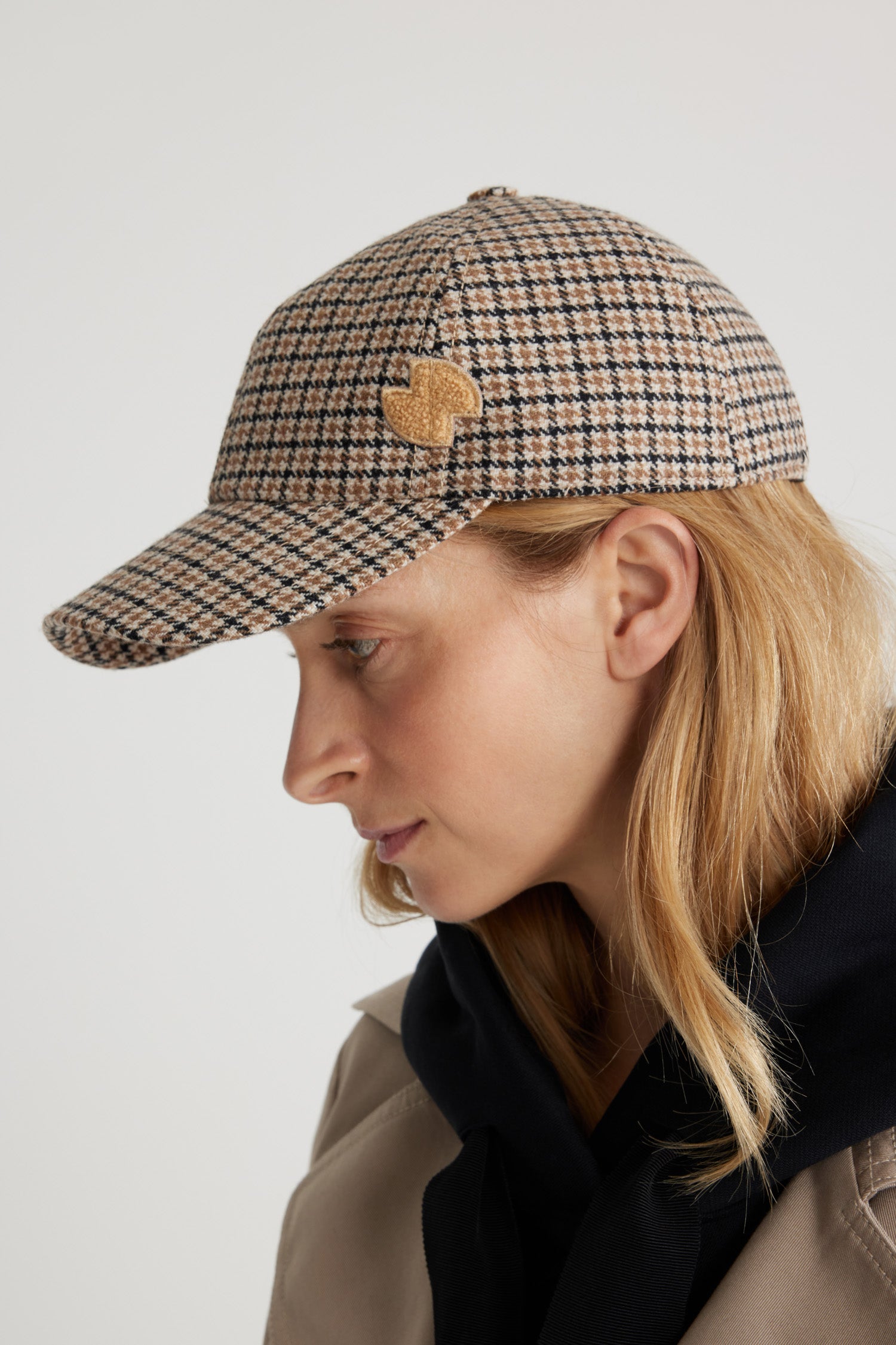 Patou Accessories JP cap casquette laine pied-de-poule S