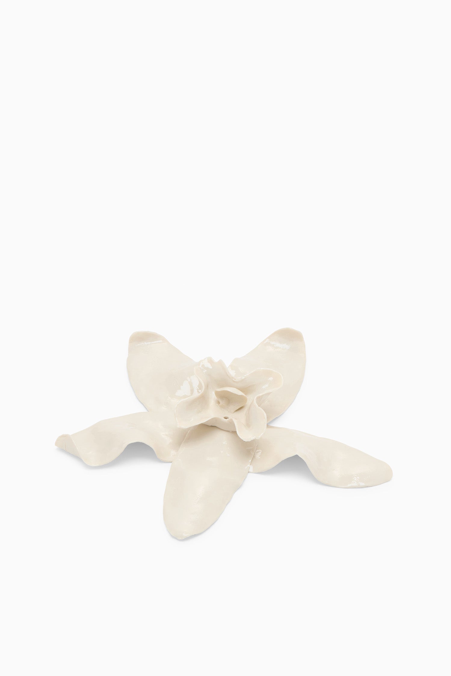 Ulla Johnson Porte-Encens Porcelaine Fleur Blanche Taille Unique