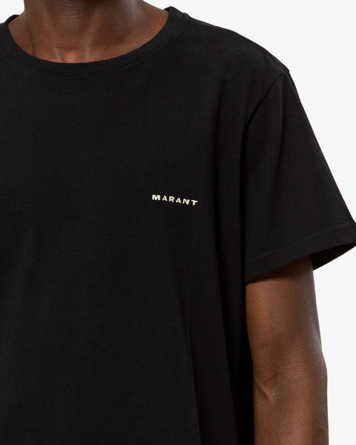 Isabel Marant Zafferh t-shirt noir coton logo brodé