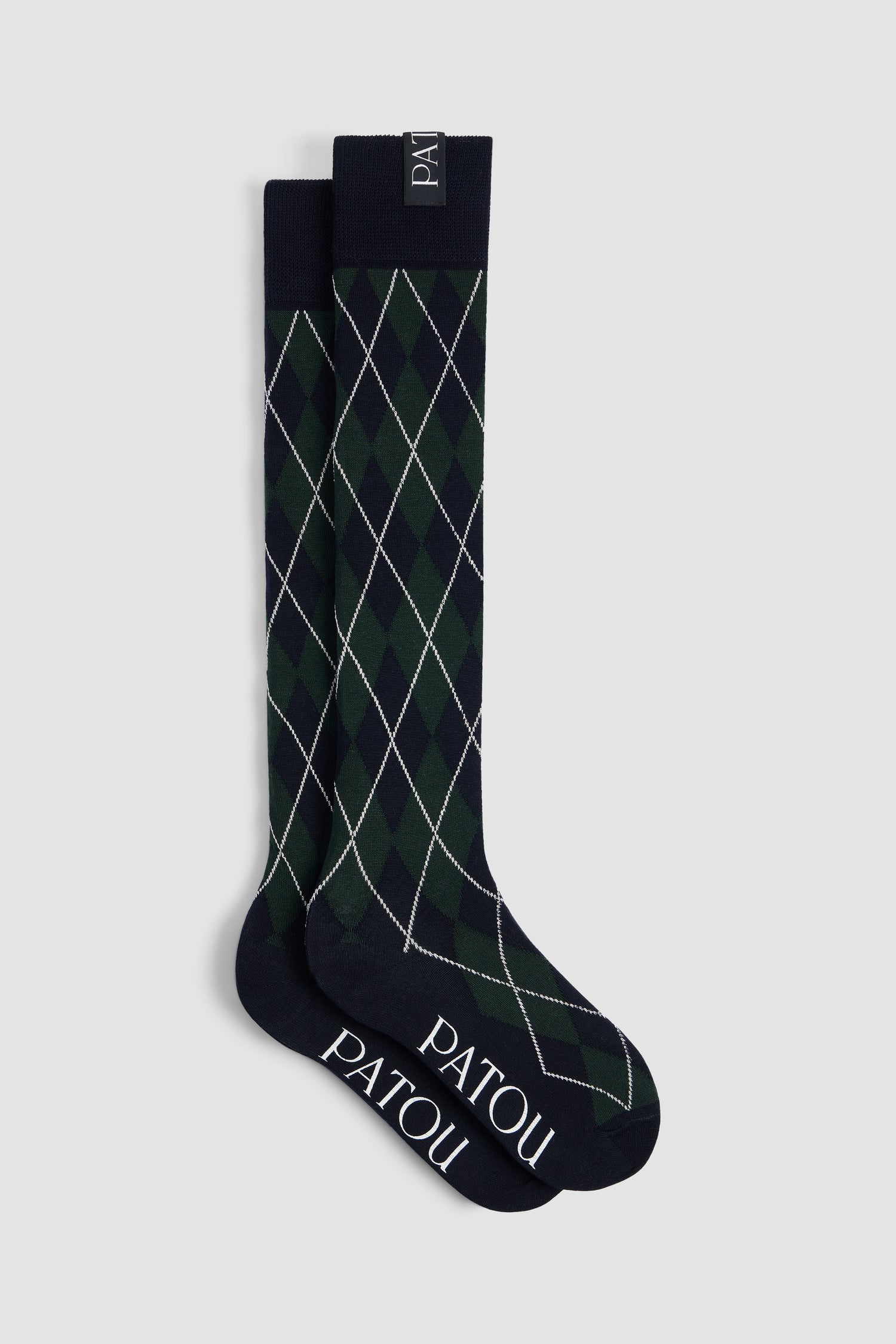 Patou AC172 chaussettes hautes coton bleu nuit