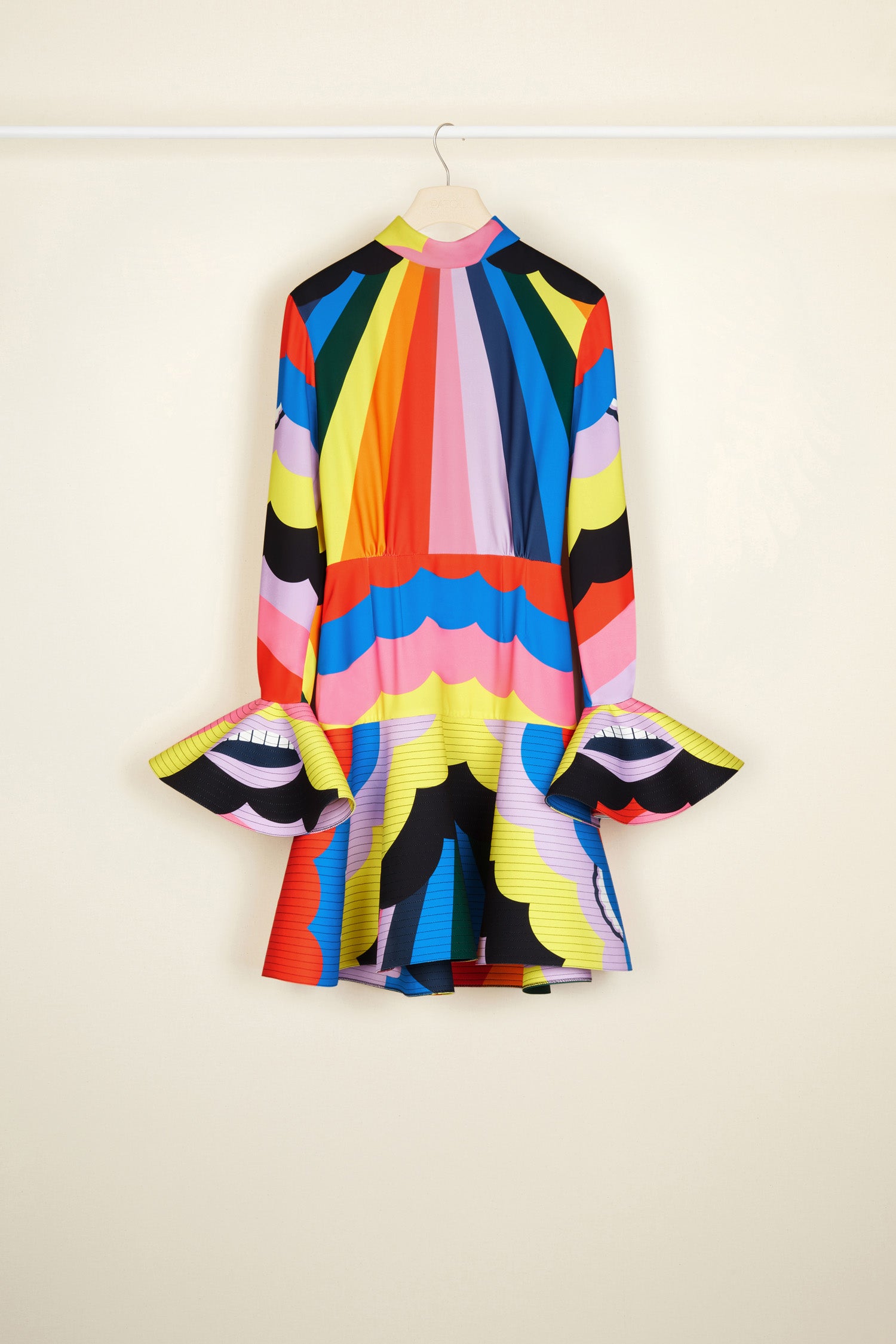 Patou DR064 robe mini cady imprimé psychédélique