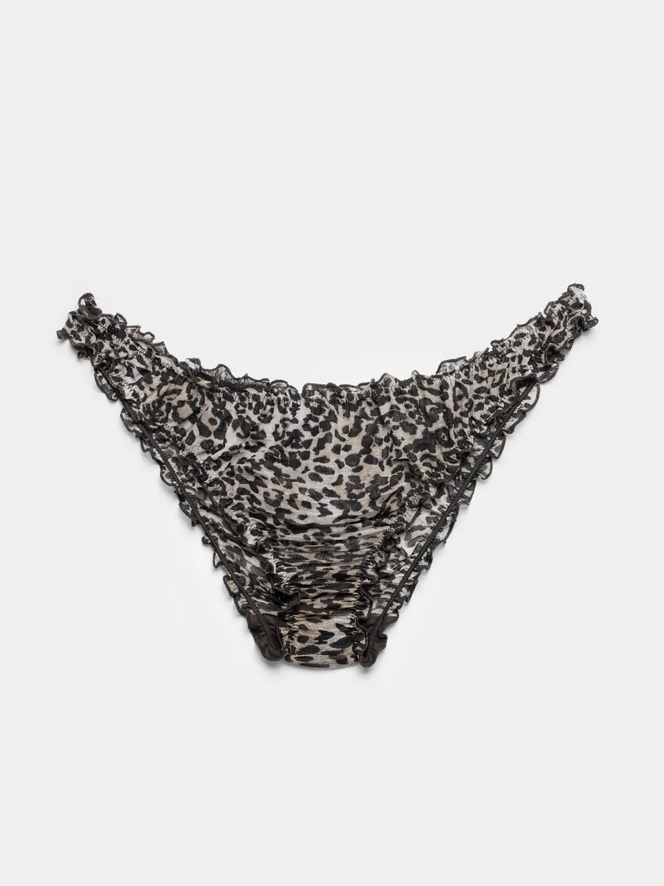 Ester Manas Lingerie culotte léopard feline mesh volants