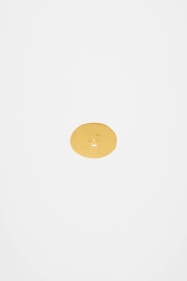 Patou JW026 broche laiton ovale doré TU