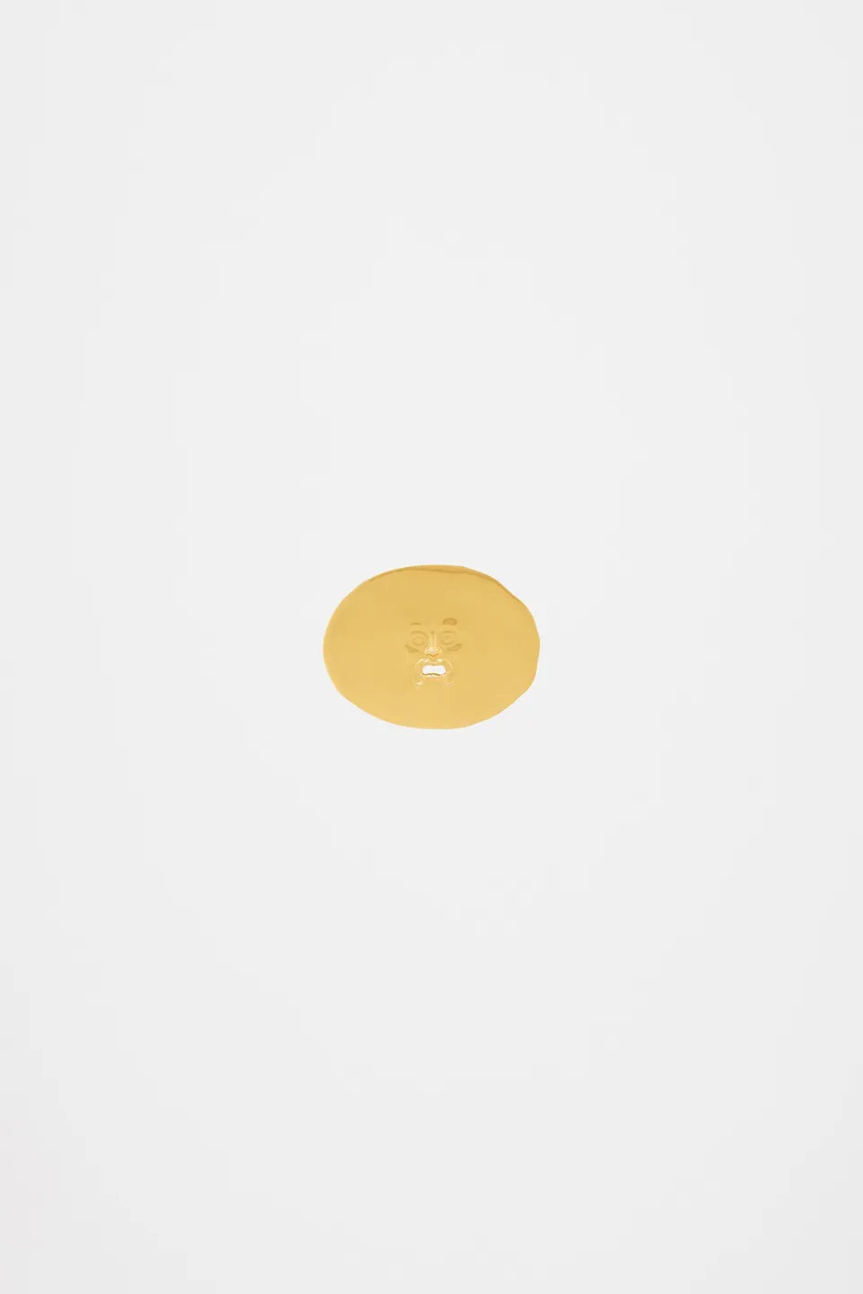 Patou JW026 broche laiton ovale doré TU