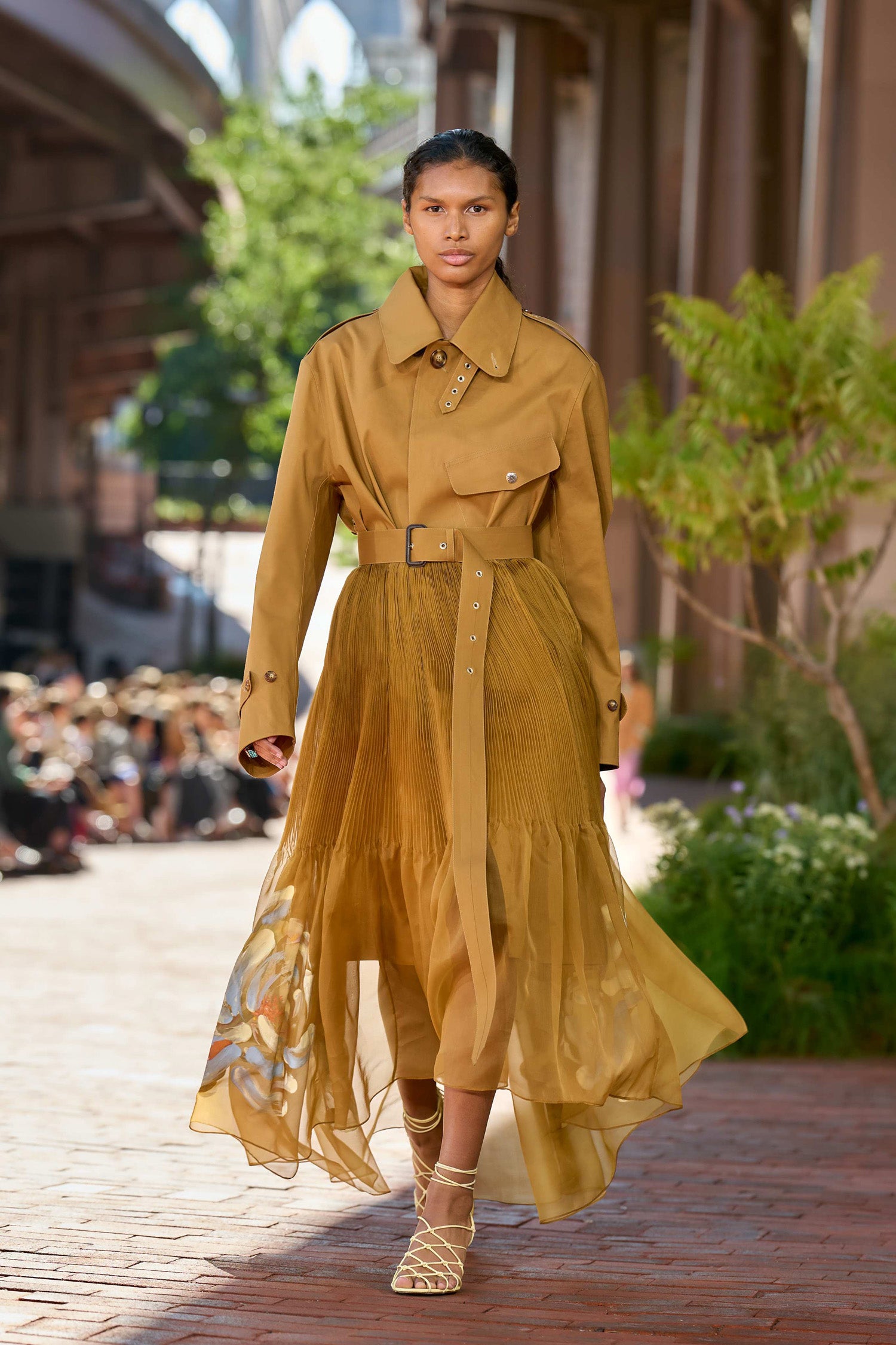 Ulla Johnson Dara jupe maxi soie Bronze 4
