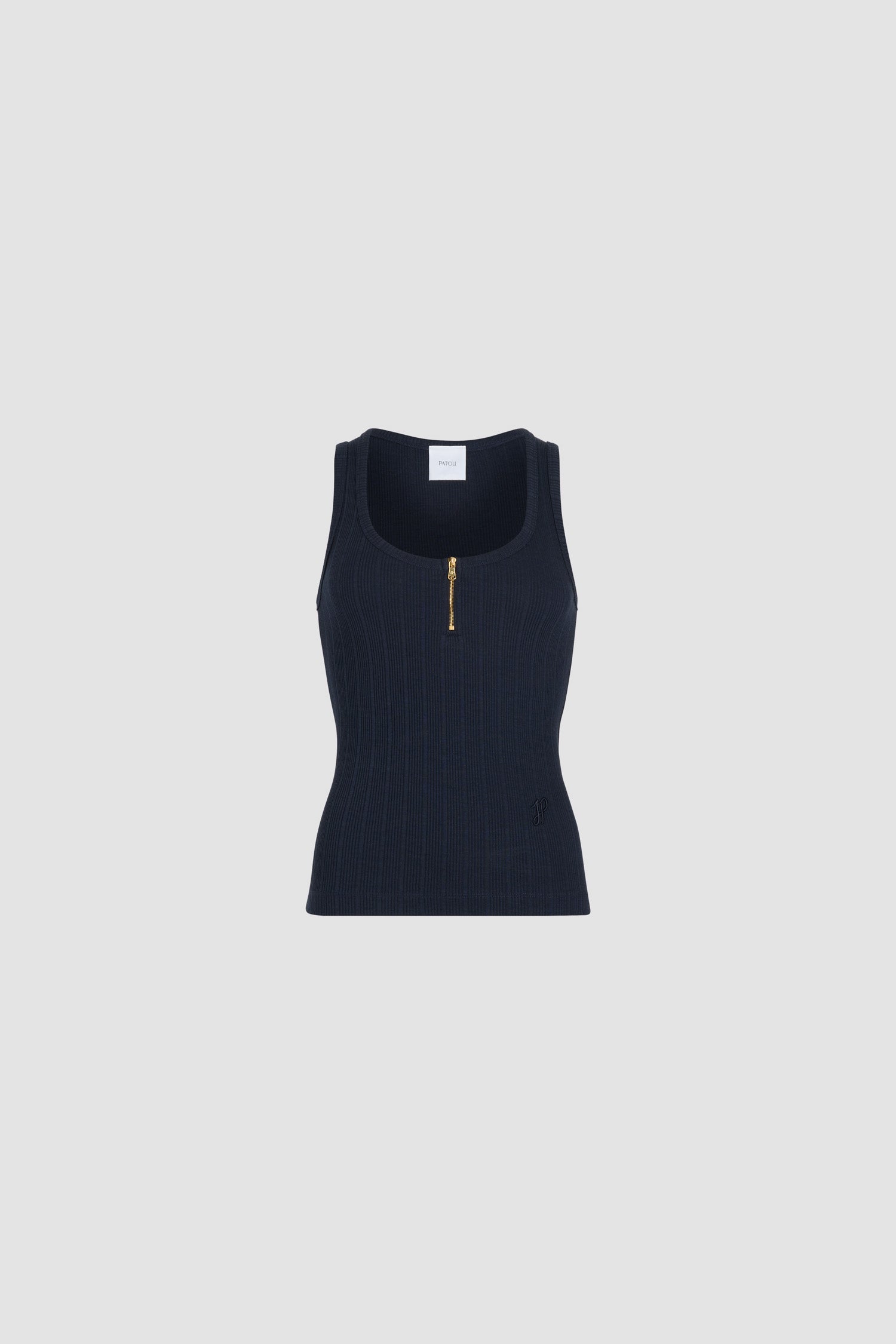 Patou P25JE1499971699N débardeur coton bio Navy Black