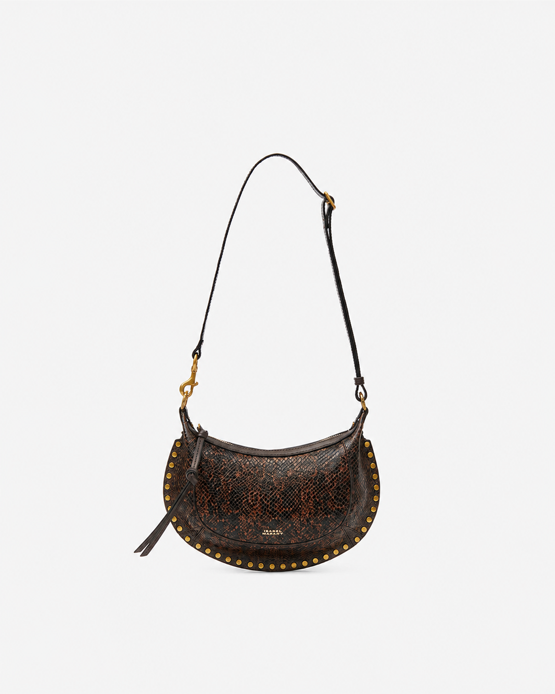 Isabel Marant Oskan Moon Sac Cuir Mocha Effet Python