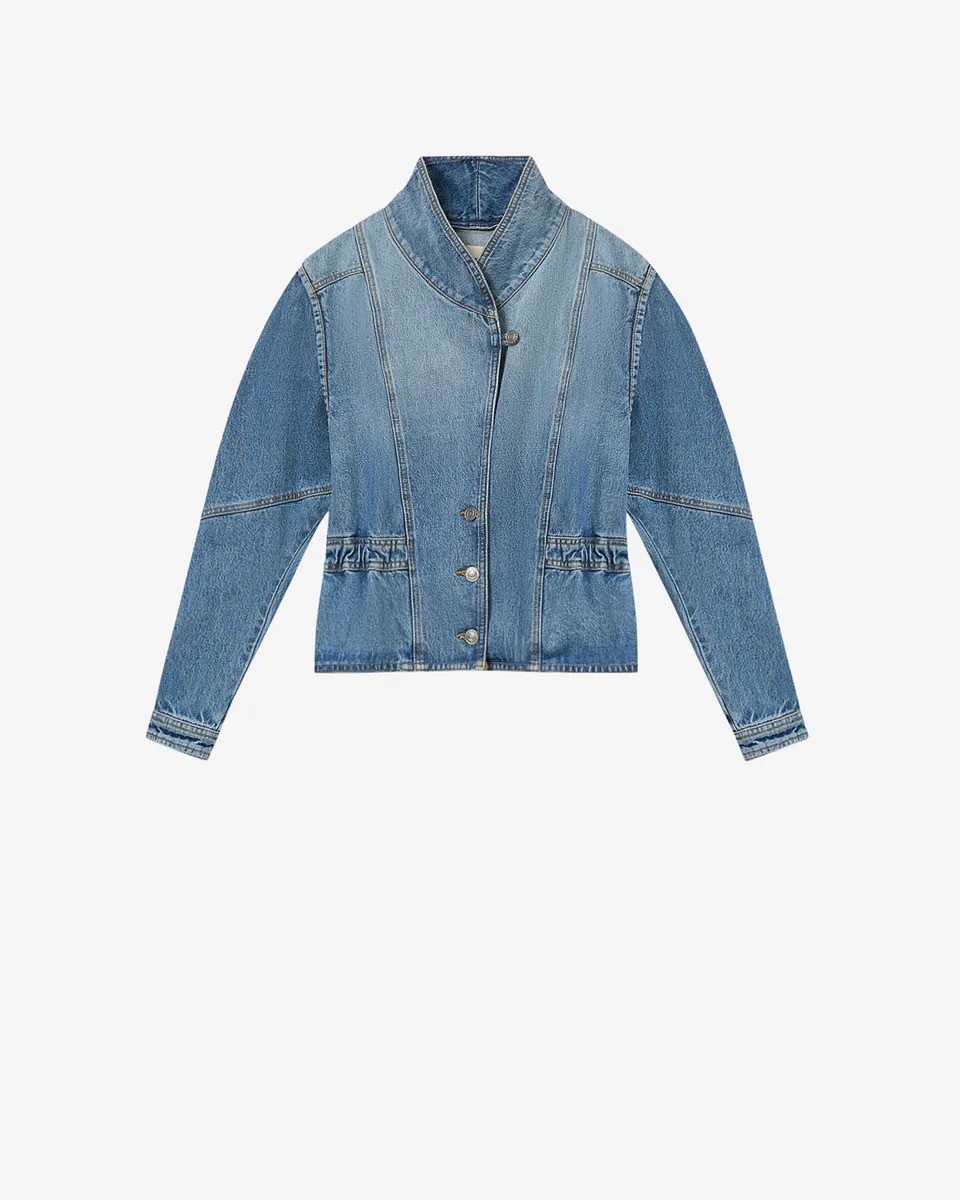 Isabel Marant Dolie veste bleu clair coupe courte