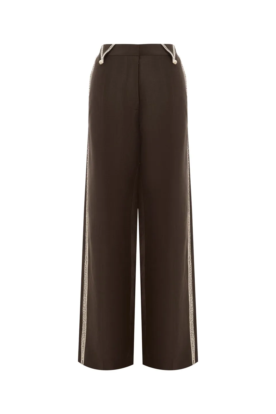 Alemaïs Leandra pantalon cordé lin et soie