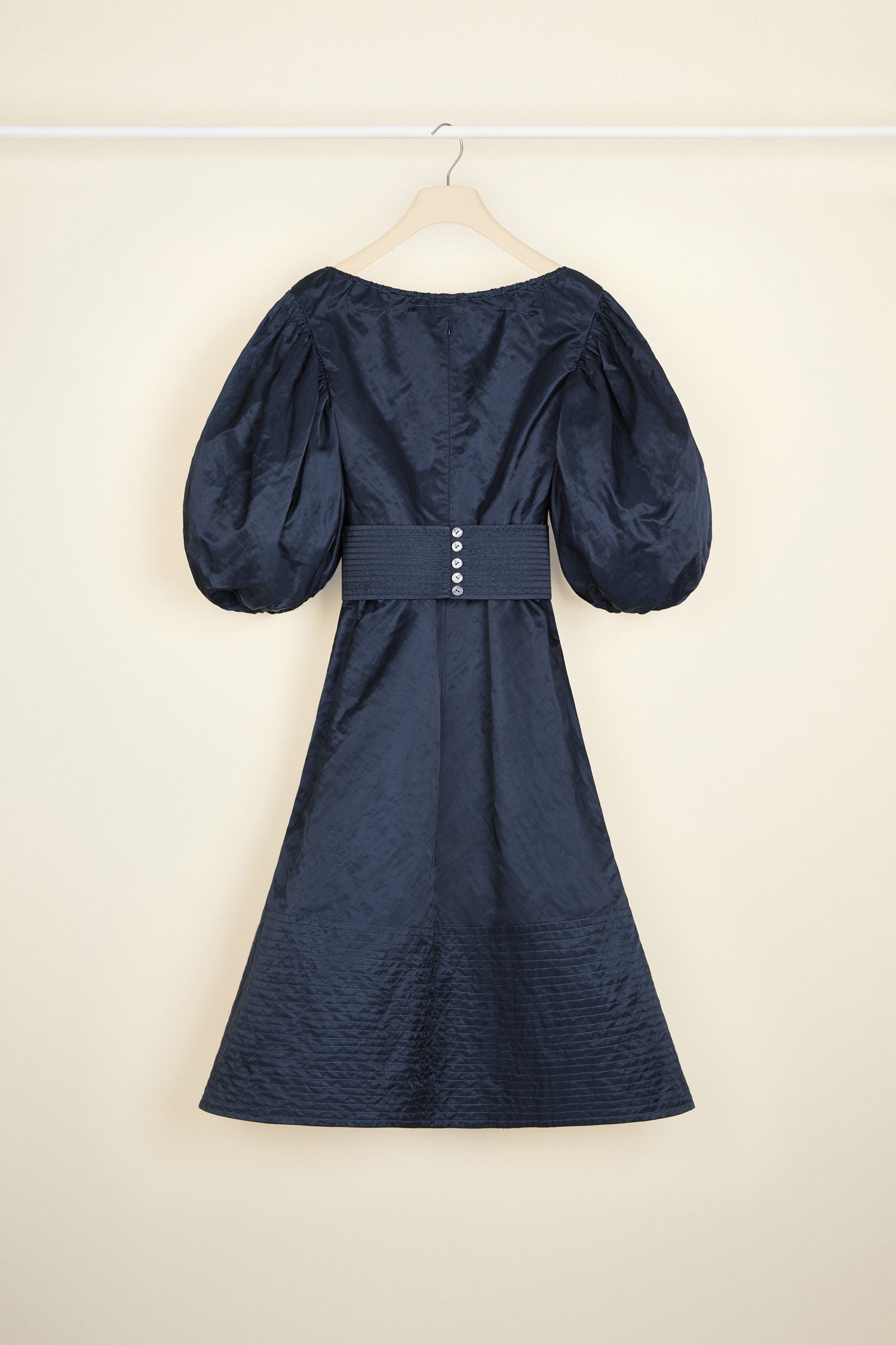 Patou P21DR0650075681N robe satin bleu saphir 34-42