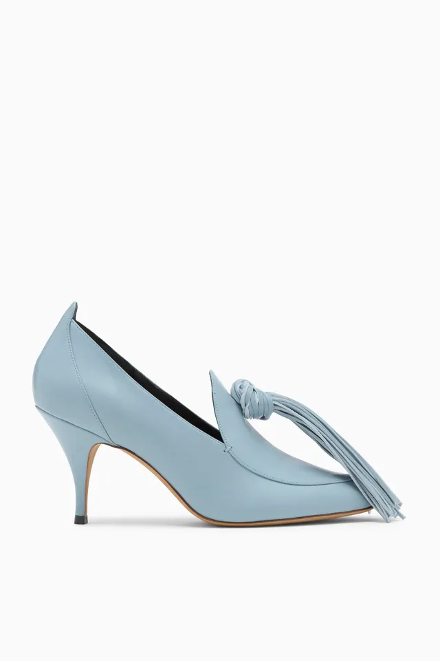 Ulla Johnson Agata Escarpins Cuir Arctic Talon 75mm