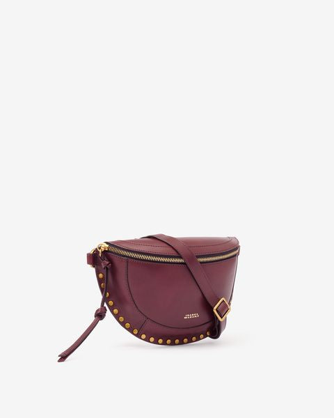 Isabel Marant Skano BJ0001 sac banane bordeaux cuir