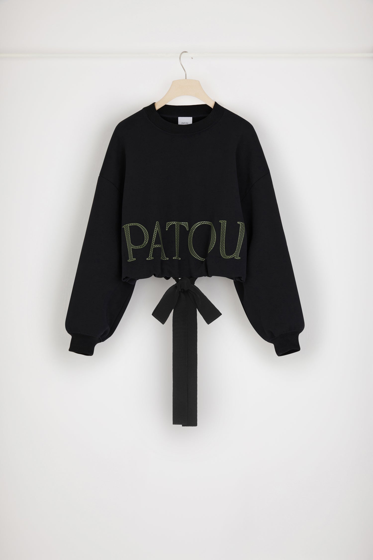Patou H22JE0549995999B sweat court coton bio noir