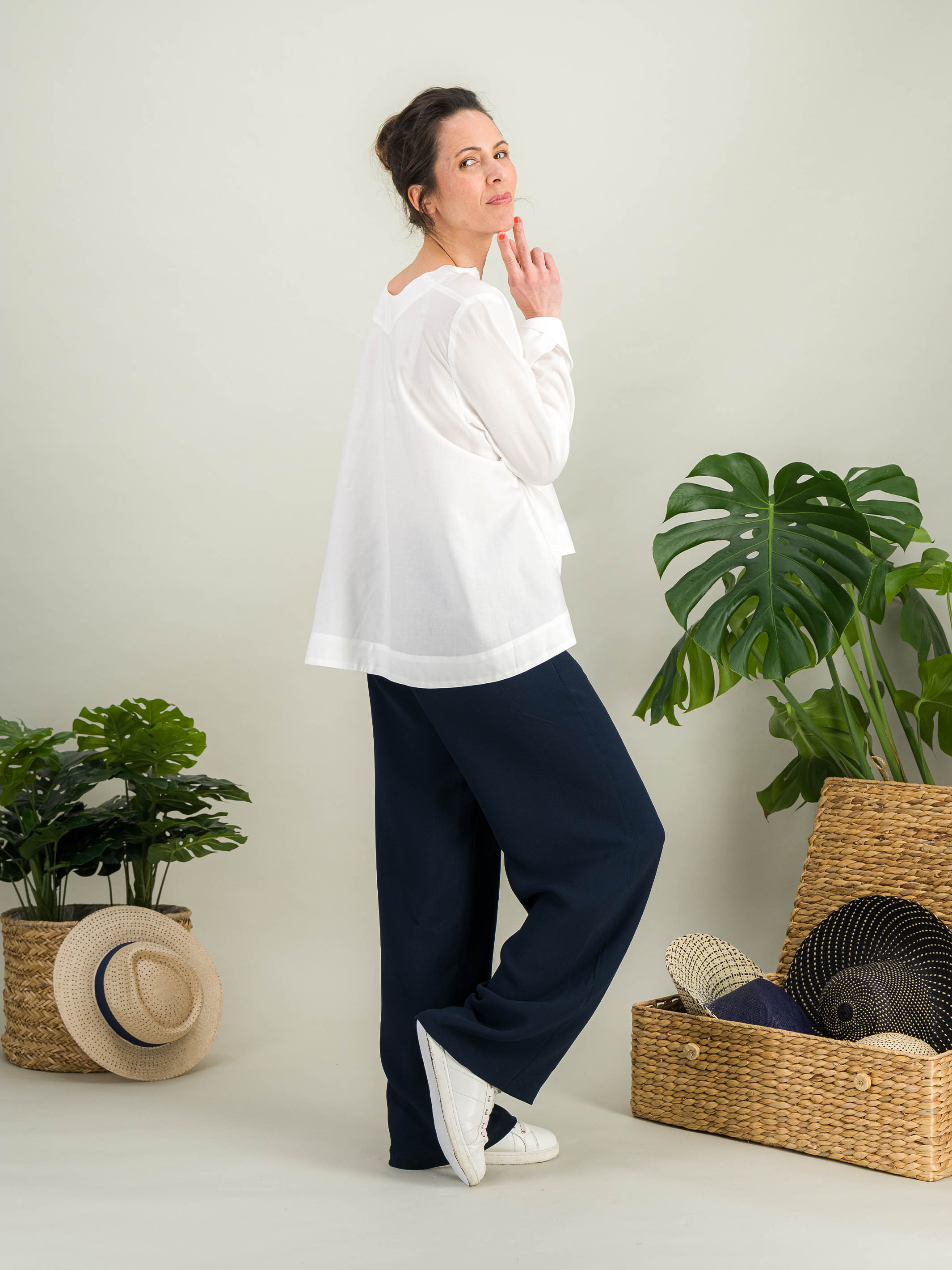 Anahide Saint André Elise chemise coton blanc popeline