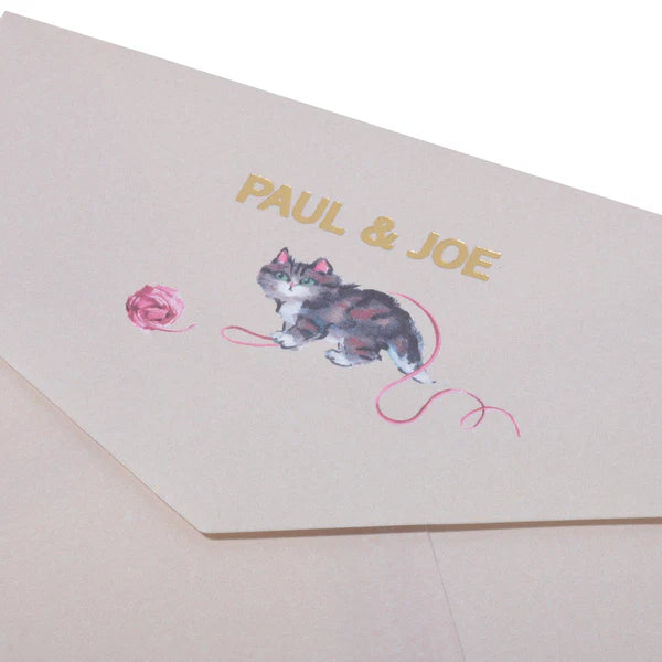 Paul & Joe Papeterie Carte chats pelotes beige lot 3 papier