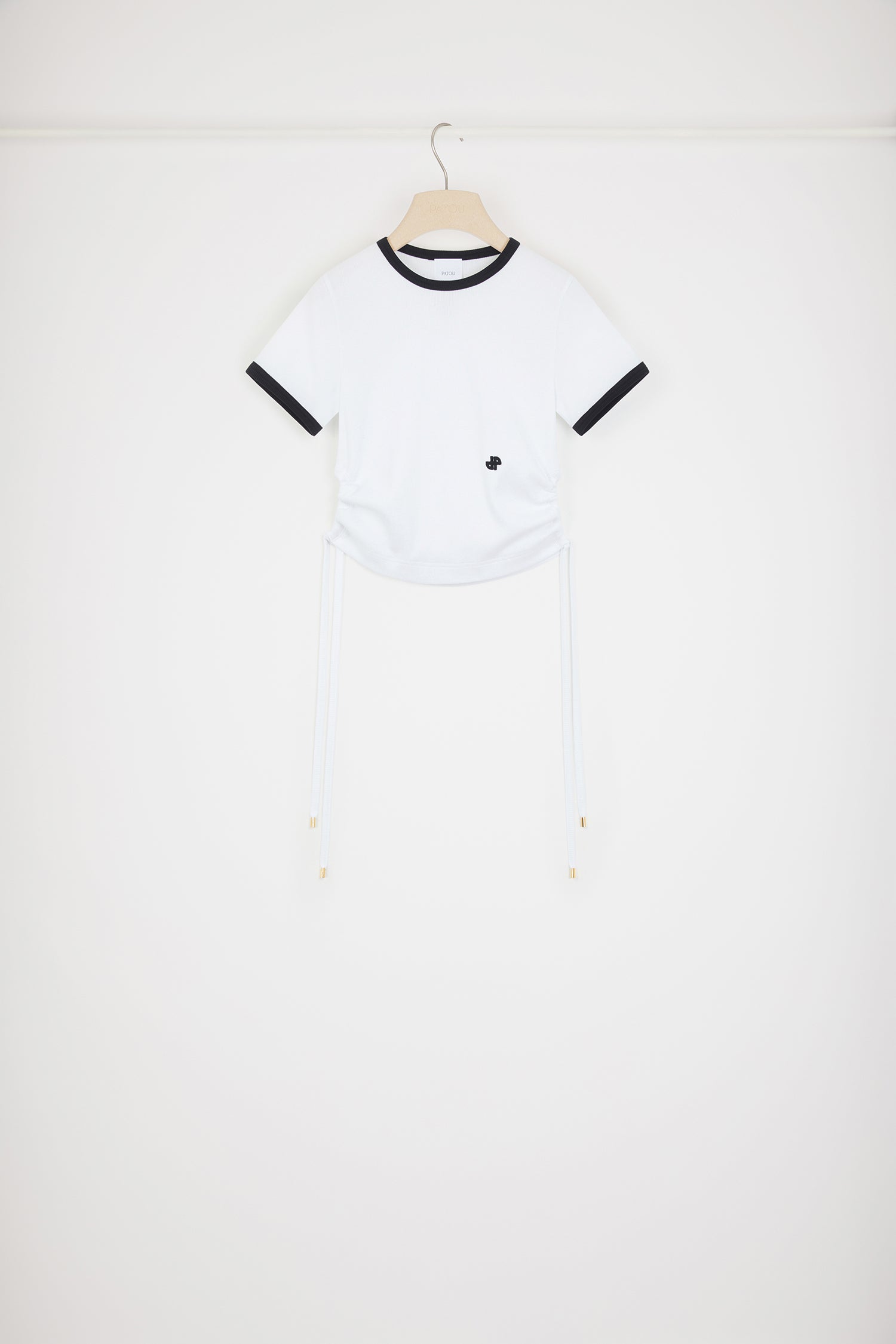Patou T-Shirts JE105 t-shirt blanc XS coton découpes