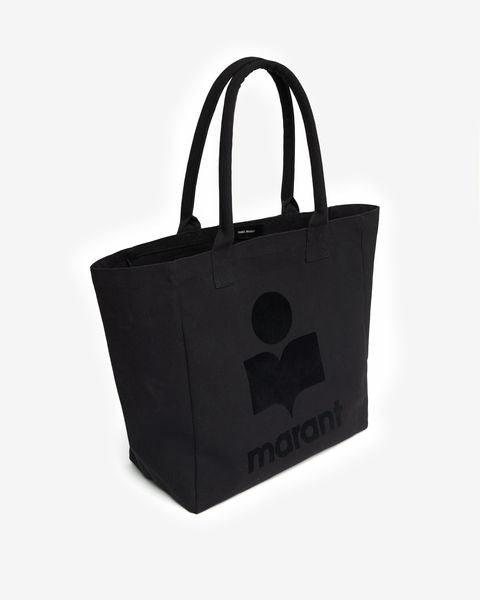 Isabel Marant Yenky Sac cabas noir coton logo