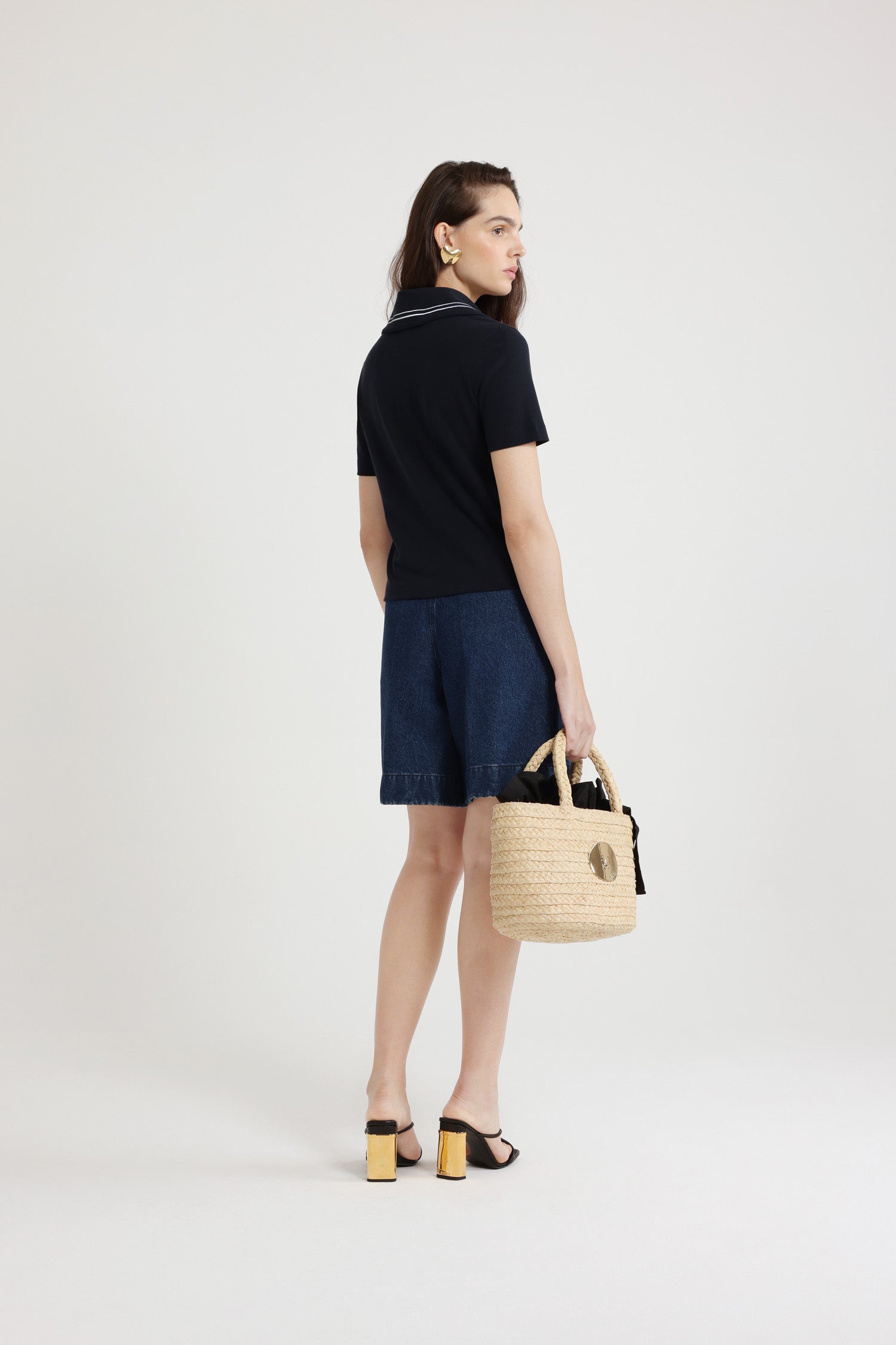 Patou JE1429975699N polo piqué Navy Black coton bio