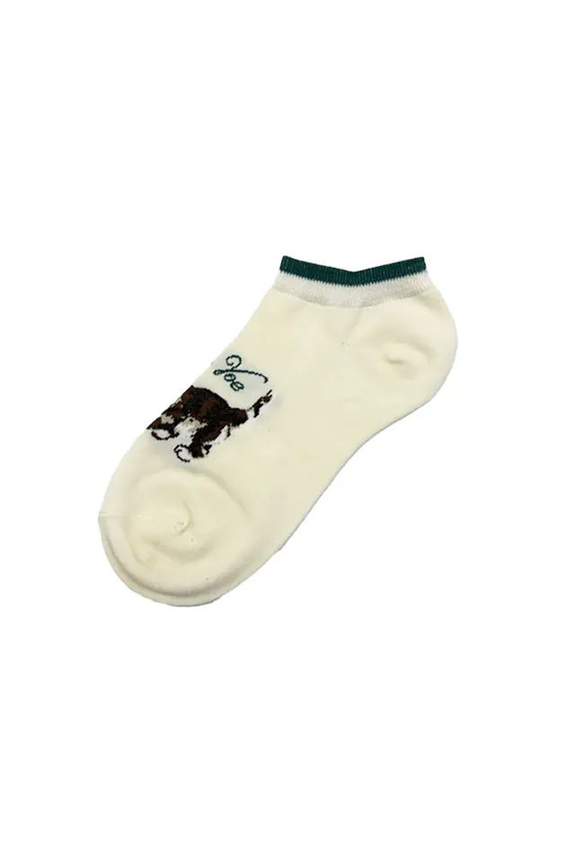 Paul & Joe socquettes ivoire motif chaton coton 36-39