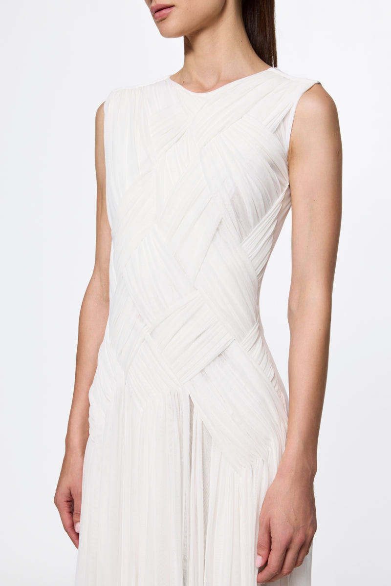 ATU Body Couture Emotional robe longue blanche tulle recyclé