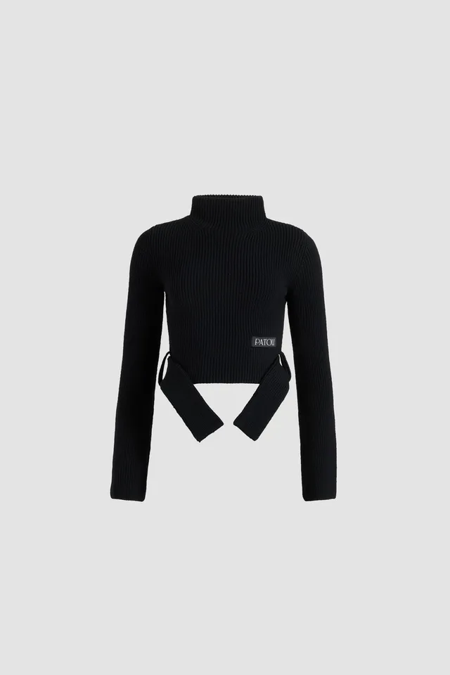 Patou H25KN2618041999B pull laine noir