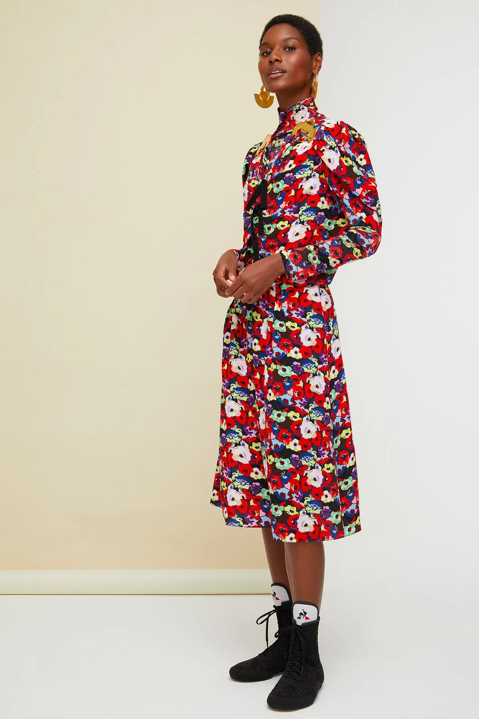 Patou Tops Shirts JE013 top fleuri col montant P20JE01399965023