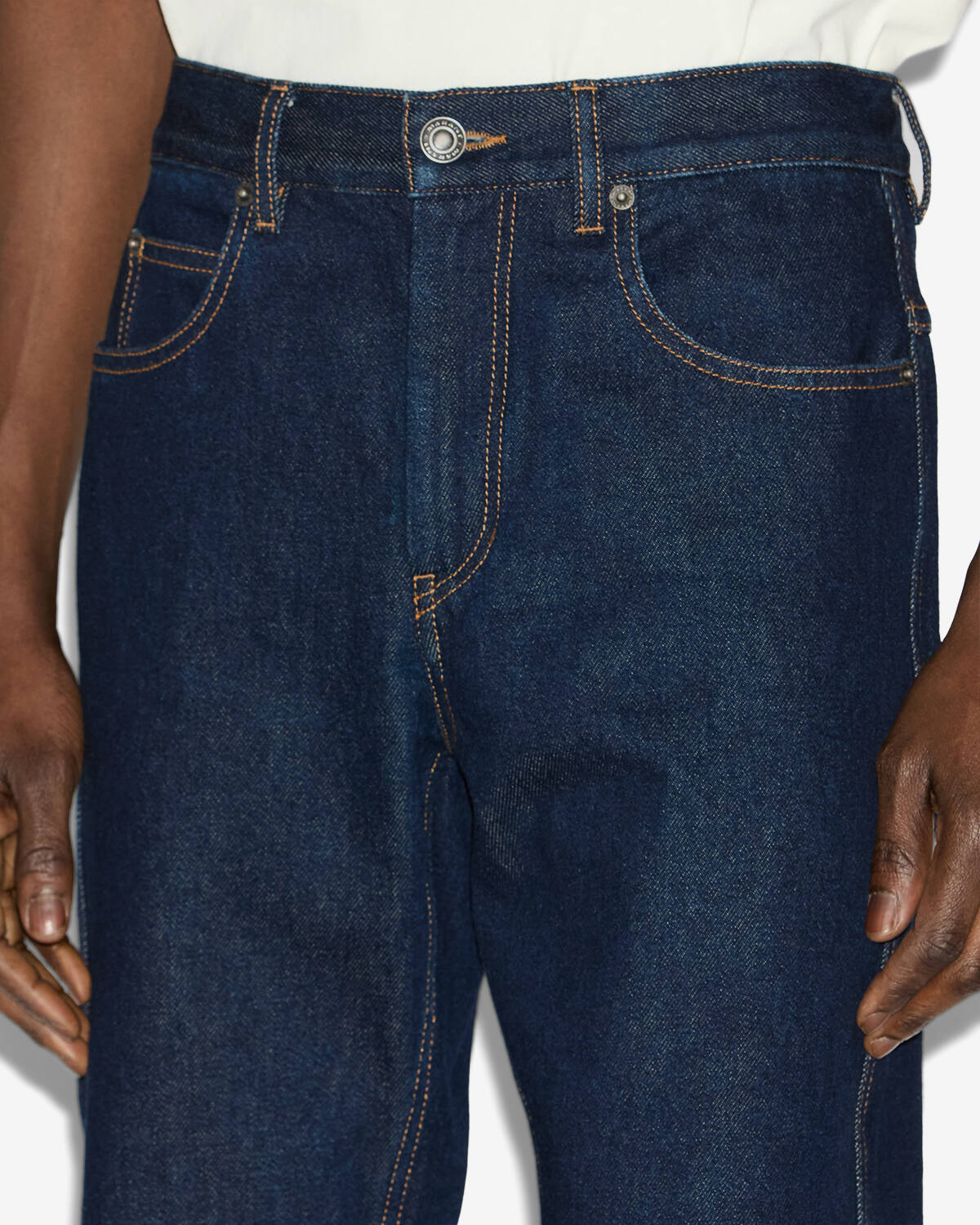 Isabel Marant Lewys jean droit foncé nuit