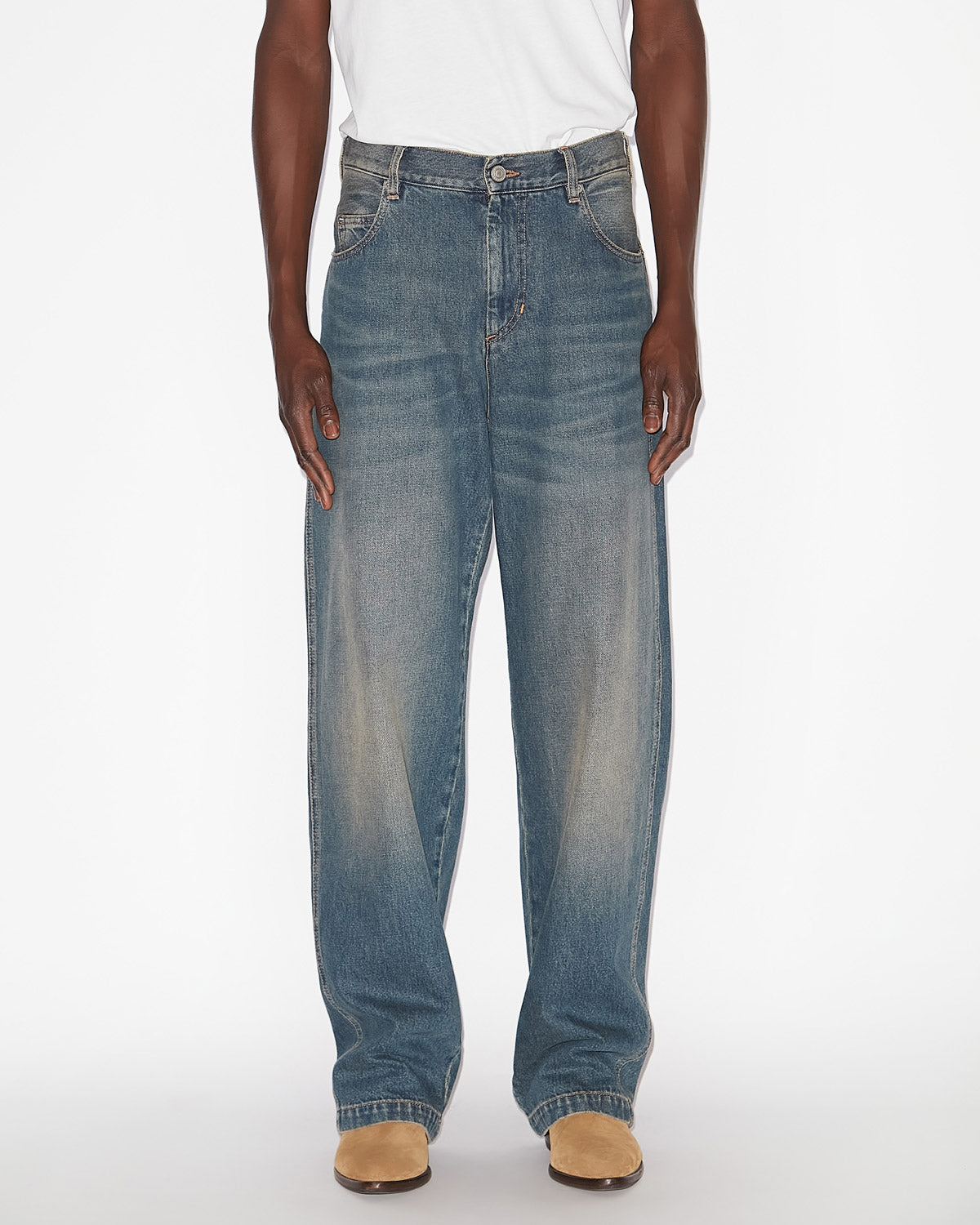 Isabel Marant Jorje PA0123HA jean large bleu