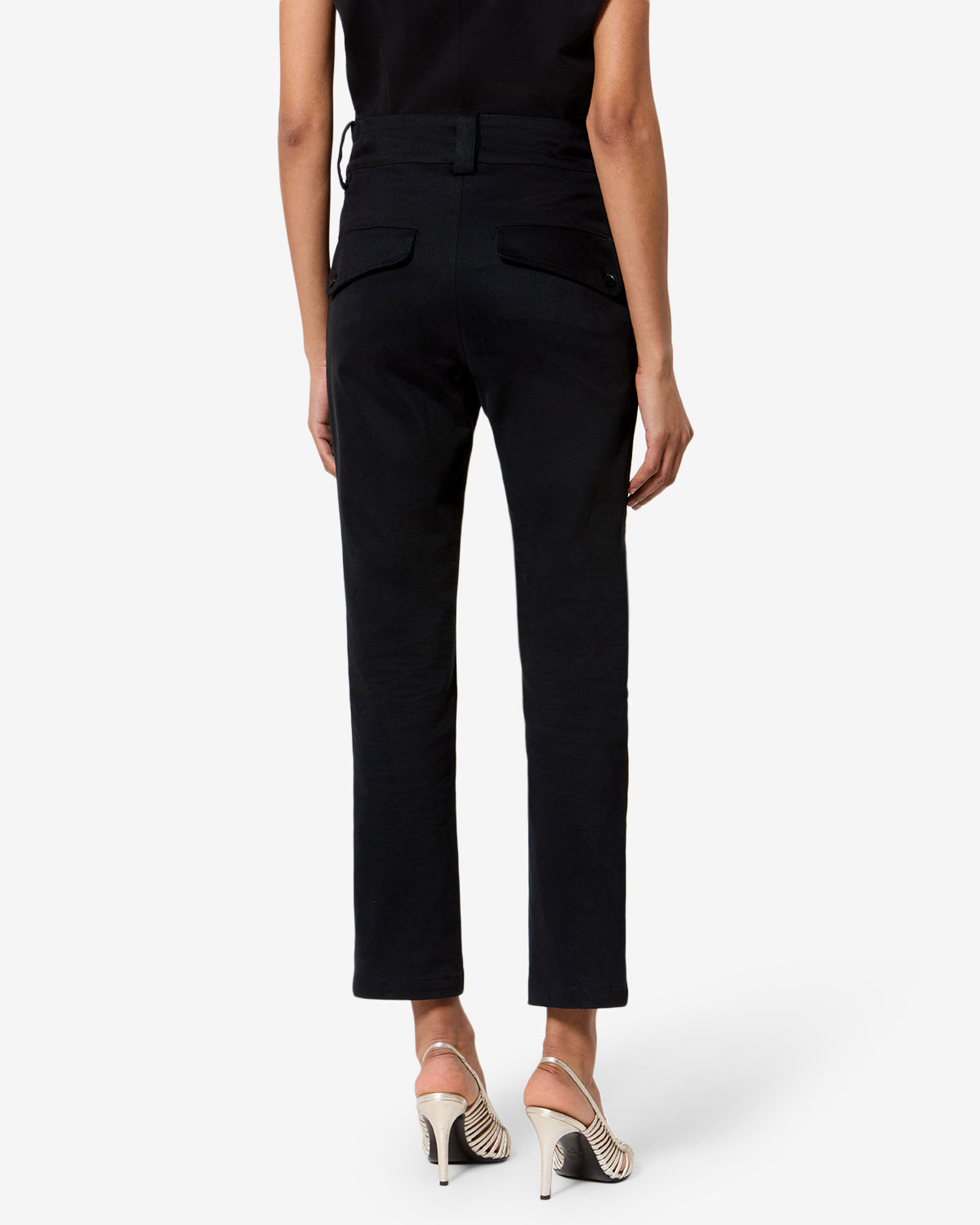 Isabel Marant Birdy pantalon skinny 7/8 noir coton