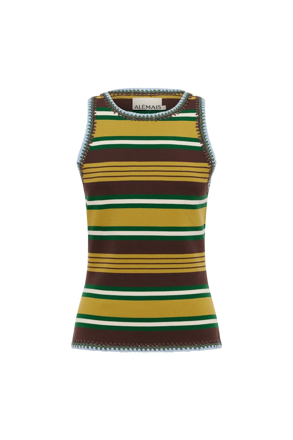 Alemaïs Knitwear Clover Knit Top débardeur rayé taille M