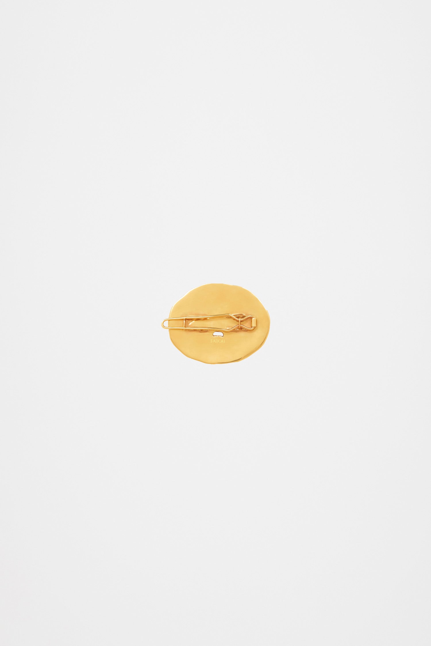 Patou Accessories barrette Large Face laiton doré