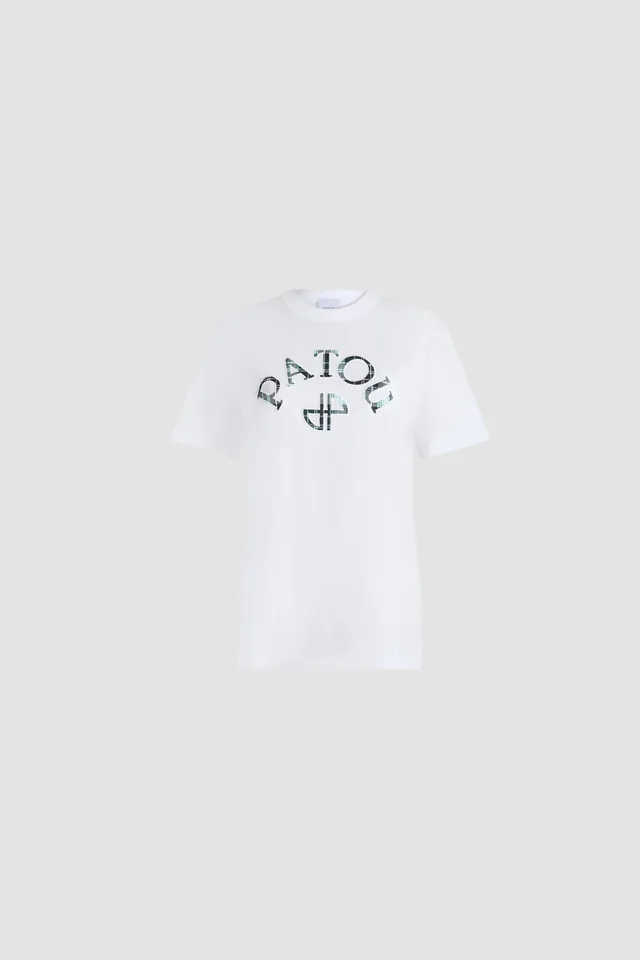 Patou JE272 t-shirt coton bio blanc logo poitrine