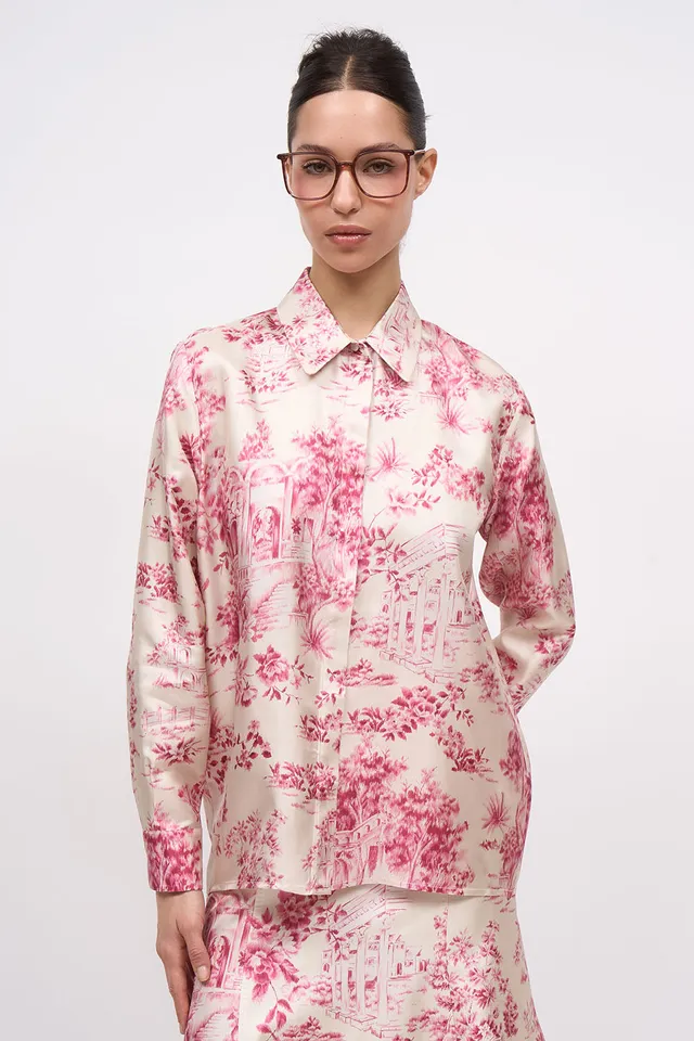 Paul & Joe Gardenia chemise soie toile de Jouy taille 1
