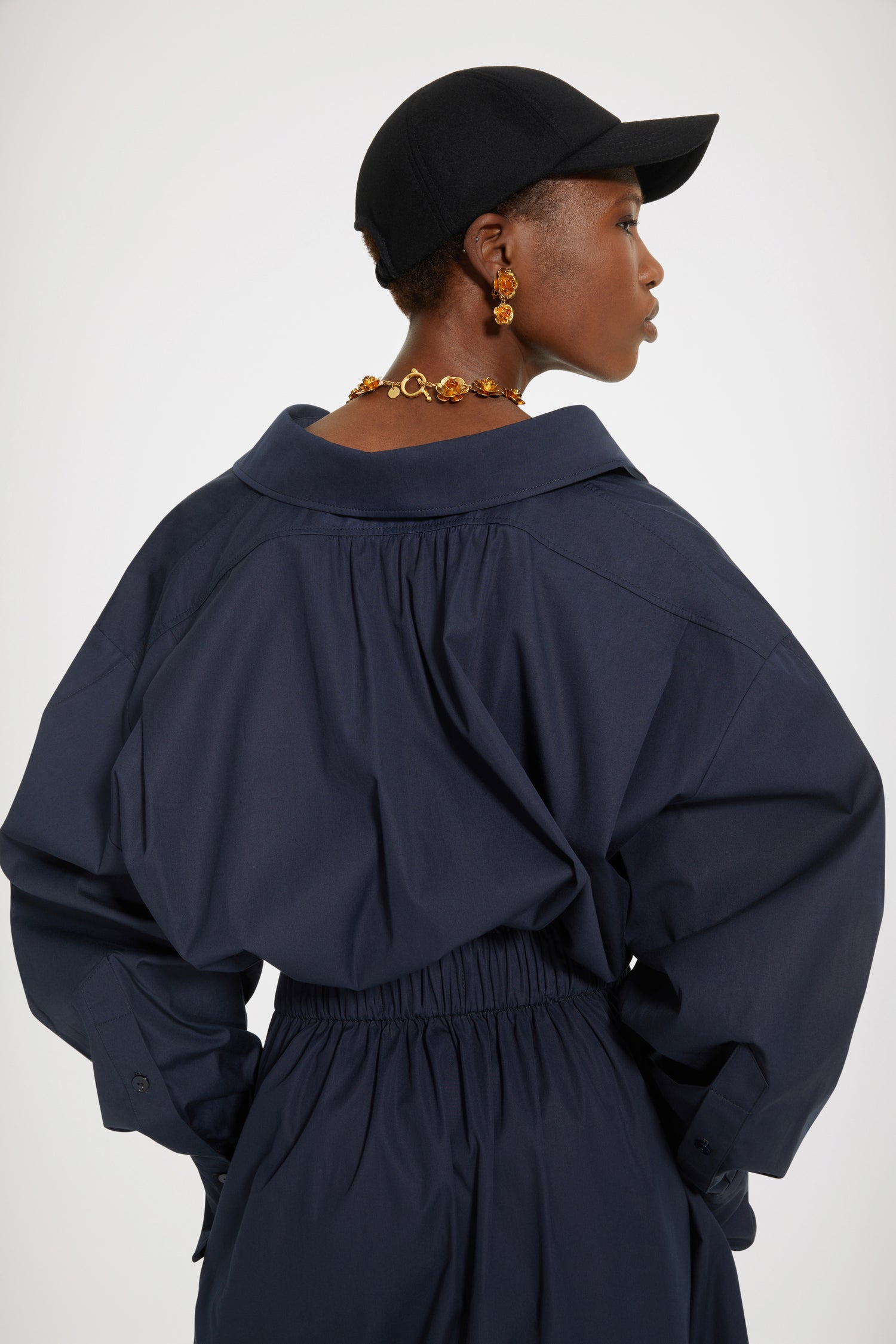 Patou H22DR0970017696P robe longue coton bio Parisian Night
