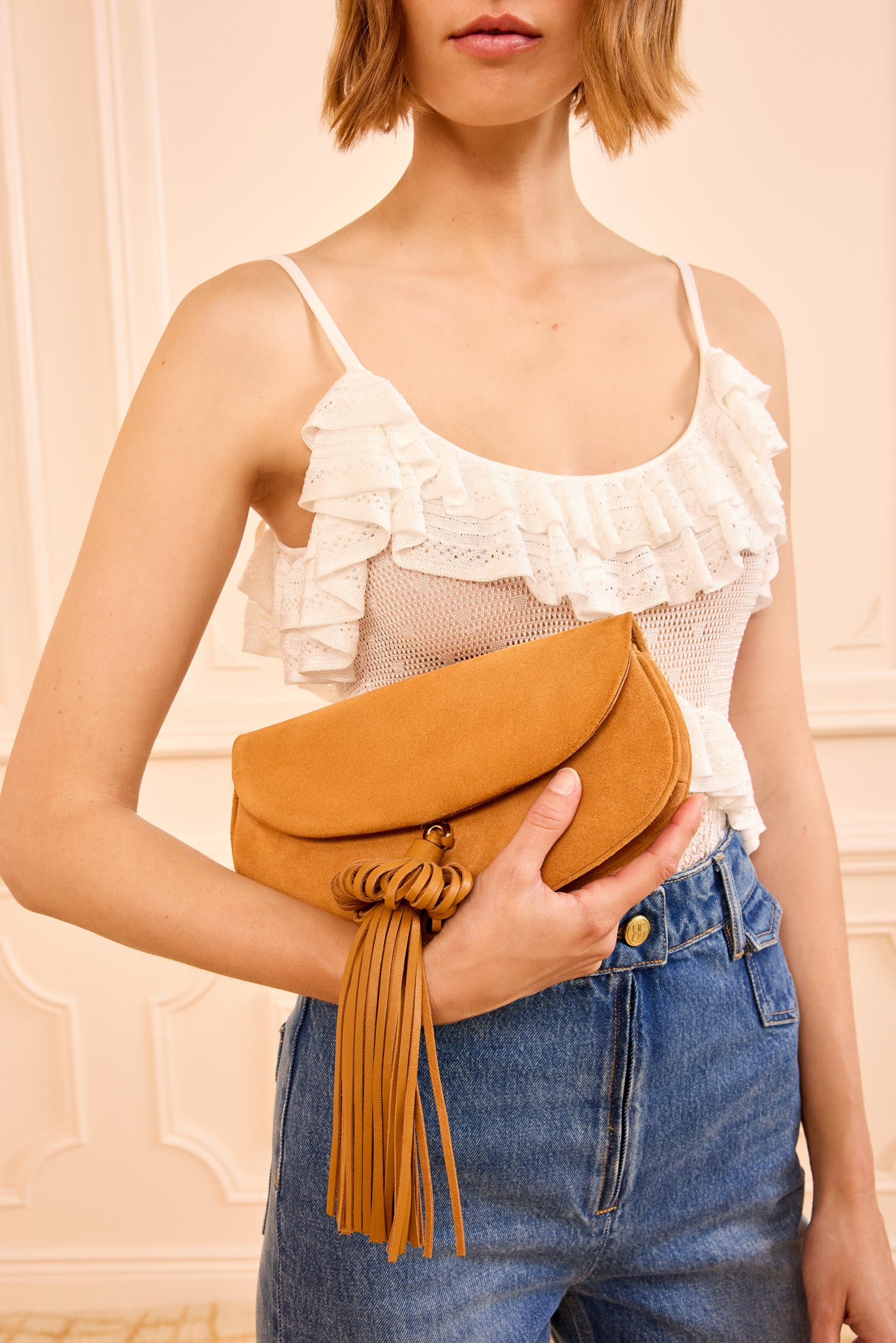 Ulla Johnson Paloma sac bandoulière Canyon daim