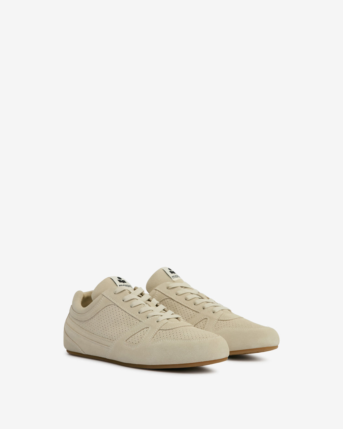 Isabel Marant Sennyh baskets beige cuir suède homme