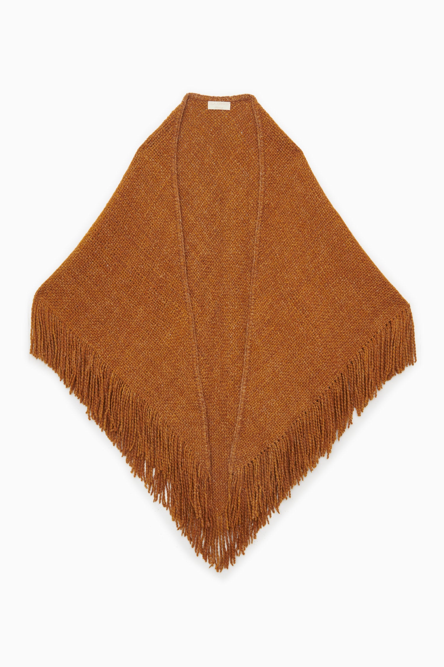 Ulla Johnson Martina Châle Laine Bronze Franges Taille Unique